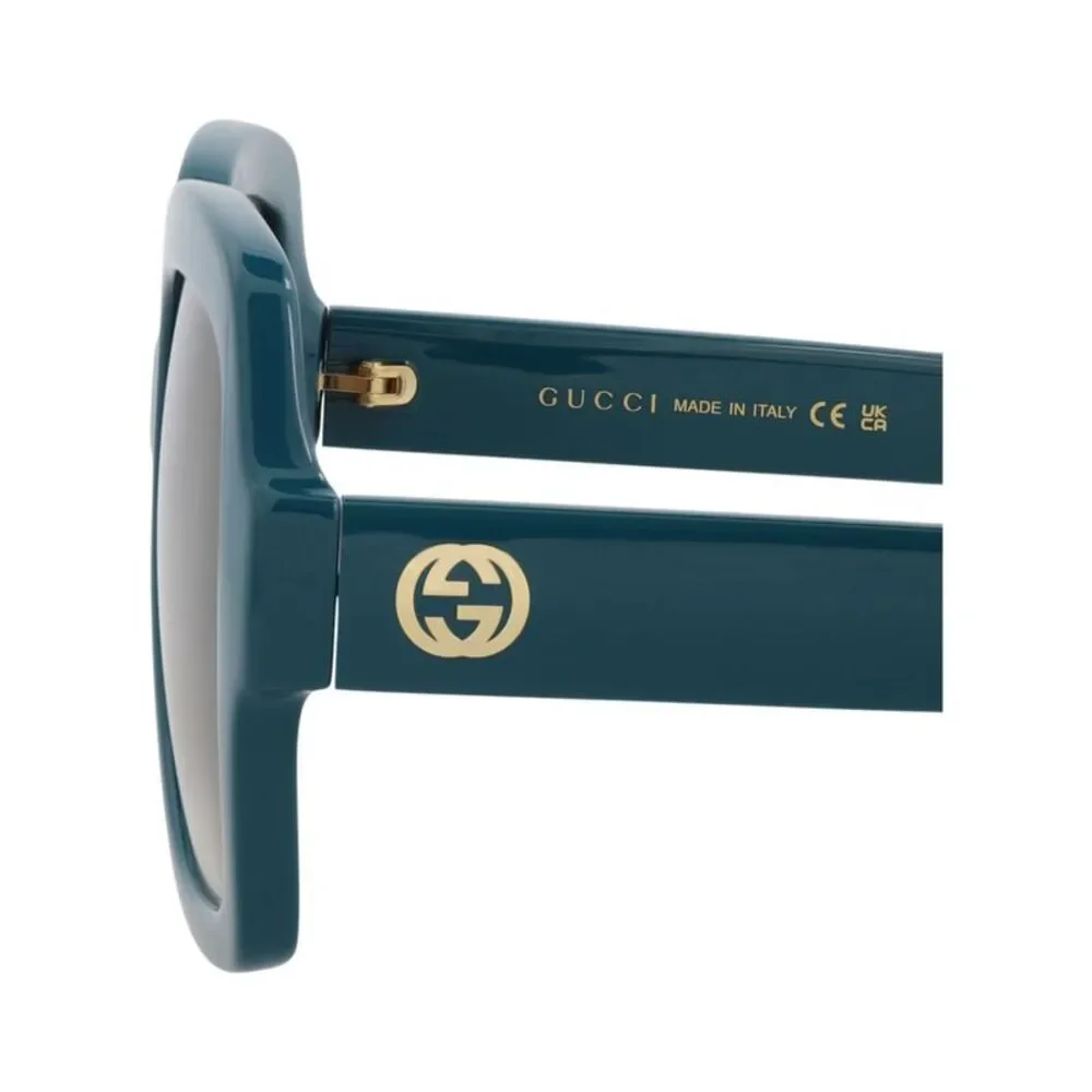 Gucci Square-Frame Acetate Sunglasses Blue Womens